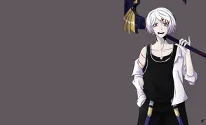 Female Juuzou Tokyo Ghoul 4k Carrying Scythe Wallpaper