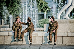 Female Police In Pyongyang Wallpaper