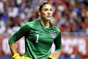 Female Soccer Goalkeeper U S A Uniform Wallpaper