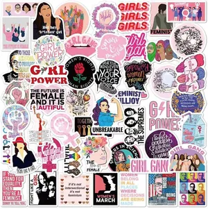 Feminist Sticker Collage Wallpaper