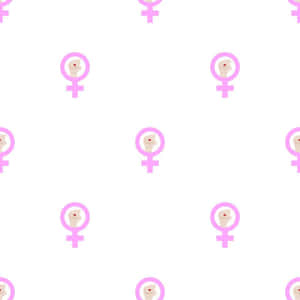 Feminist Symbol Pattern.jpg Wallpaper