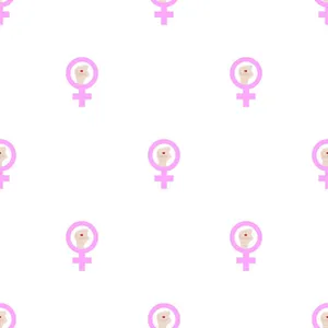 Feminist Symbol Pattern.jpg Wallpaper
