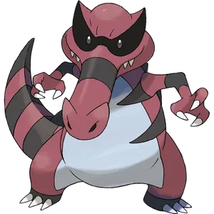 Feral Krookodile White Background Wallpaper