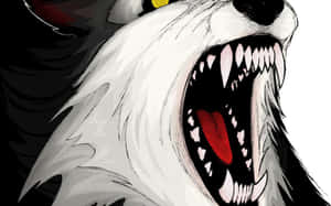 Ferocious Angry Wolf In The Wild Wallpaper