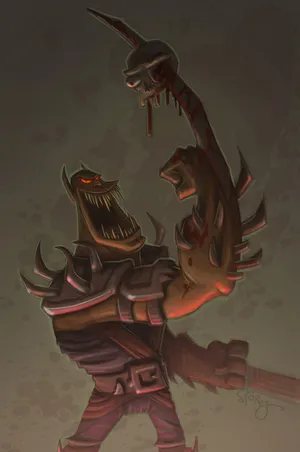 Ferocious Baraka In Mortal Kombat Wallpaper