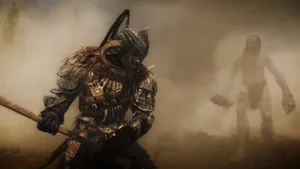 Ferocious Dragon Battle In The World Of Skyrim-dawnguard Wallpaper