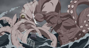 Ferocious Gyuki Roaring In Battle Wallpaper