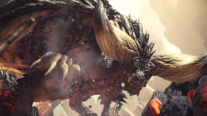Ferocious Nargacuga About To Strike In Monster Hunter World Wallpaper