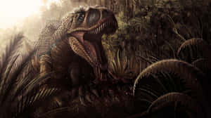 Ferocious_ Tyrannosaurus_ Rex_ Artwork Wallpaper