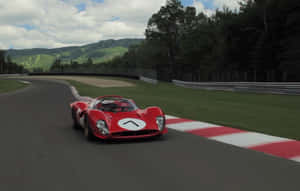 Ferrari 330 Racing On The Track Wallpaper