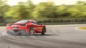 Ferrari 458 Speciale On The Road Wallpaper