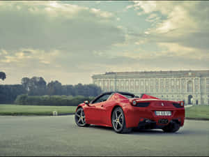 Ferrari 458 Spider - The Epitome Of Luxury And Performance Wallpaper