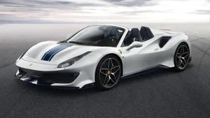 Ferrari 488 Spider Gleaming Under The Sun Wallpaper