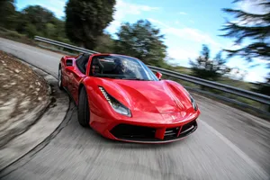 Ferrari 488 Spider: Unleashing The Power Of Elegance Wallpaper