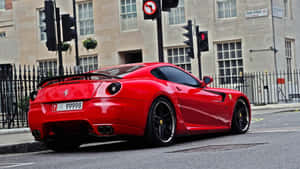 Ferrari 599 Gtb Fiorano Cruising On The Open Road Wallpaper