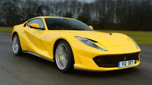 Ferrari 812 Superfast In Action Wallpaper