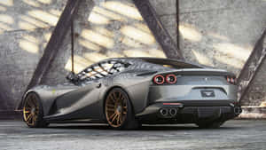 Ferrari 812 Superfast In Striking Red Wallpaper