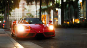 Ferrari Enzo - A Masterpiece Of Speed And Luxury Wallpaper