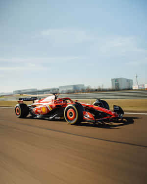 Ferrari F1 Racing Action Wallpaper