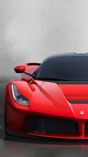 Ferrari Laferrari - Red Masterpiece On The Road Wallpaper
