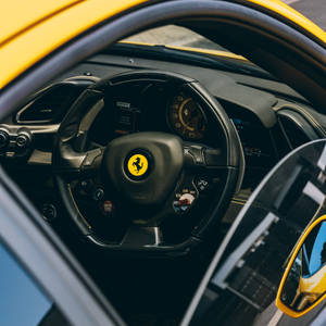 Ferrari Steering Wheel Wallpaper