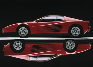 Ferrari Testarossa In Action Wallpaper