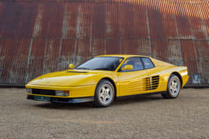 Ferrari Testarossa Parked In Style Wallpaper