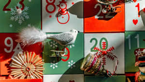 Festive Advent Calendar Details Wallpaper