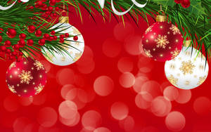 Festive Christmas Background Art Wallpaper