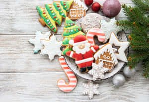 Festive Christmas Cookies Decoration.jpg Wallpaper