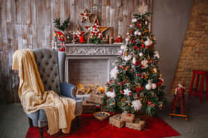 Festive Christmas Living Room Decor.jpg Wallpaper