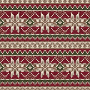 Festive Christmas Sweater Design Wallpaper