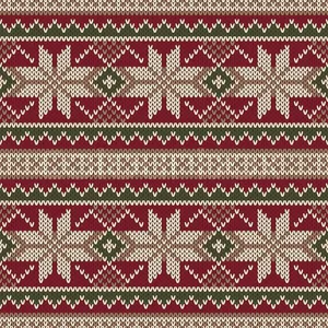 Festive Christmas Sweater Design Wallpaper