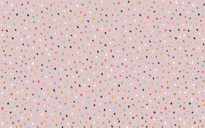 Festive Confetti Pastel Desktop Wallpaper