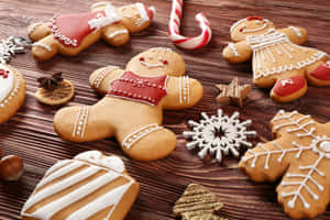 Festive Gingerbread Cookies Decoration.jpg Wallpaper