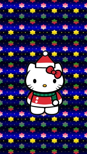Festive Hello Kitty Christmas Wallpaper Wallpaper