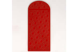 Festive Red Envelope On Elegant Silk Background Wallpaper