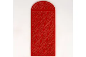 Festive Red Envelope On Elegant Silk Background Wallpaper