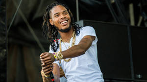 Fetty Wap Rapper At Stage Wallpaper