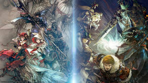 Ff14 Heavensward Warrior Knights Wallpaper