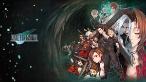 Ff7 Characters Logo Wallpaper