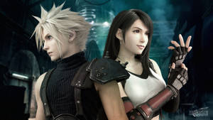 Ff7 Cloud Tifa Allies Wallpaper