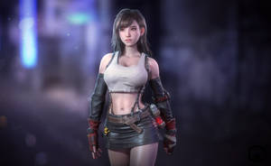 Ff7 Tifa Walk Wallpaper