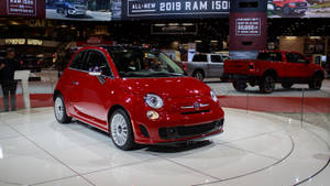 Fiat 500 Abarth Car Display Wallpaper