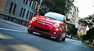Fiat 500 - The Perfect Blend Of Style And Efficiency Wallpaper