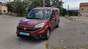 Fiat Doblo Red Exterior View Wallpaper