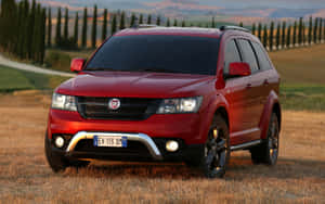 Fiat Freemont Red Crossover S U V Wallpaper