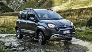Fiat Panda Driving On The Road Wallpaper
