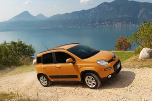 Fiat Panda On A Scenic Mountain Road Wallpaper