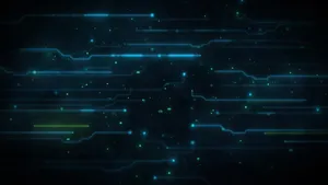 Fiber Optics Design Rainmeter Skin Wallpaper